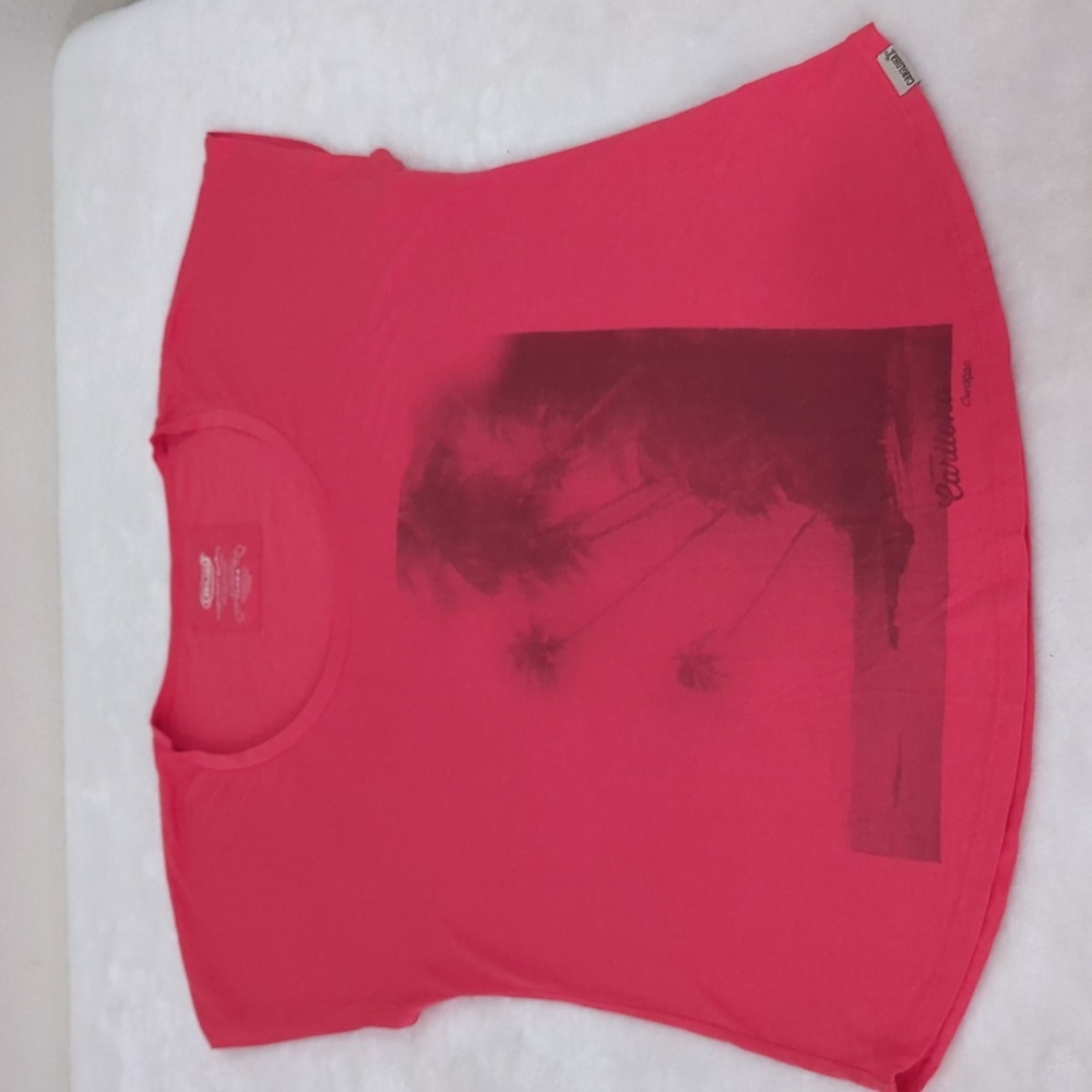Cariloha bamboo top NWOT L/XL coral